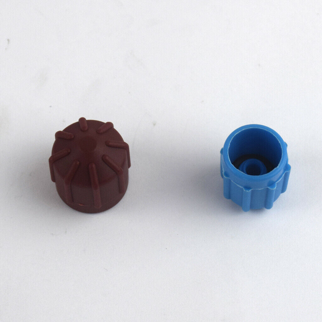 2 lot New R134a Car Repair AC A/C Valve Core Cap High Low Dust Cover 20mm
