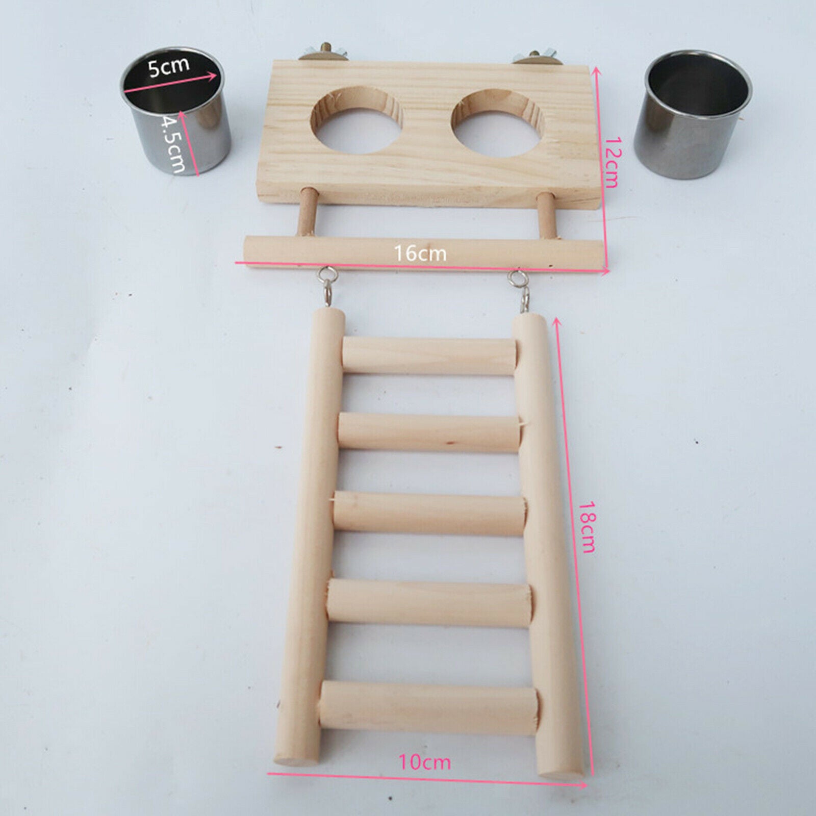 Parrots Bird Playground Wooden Perch Climbing Ladder Toys for Birds Parakeet