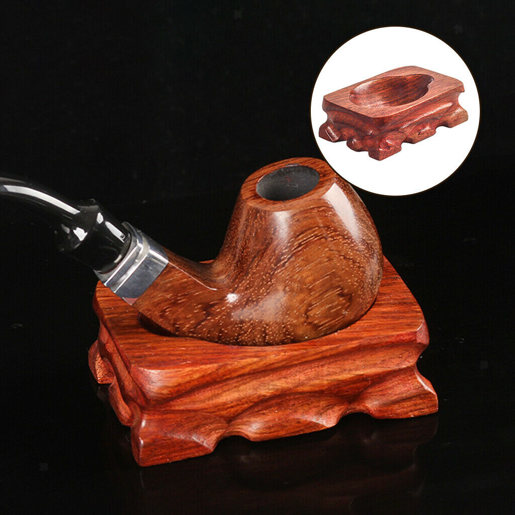 Natural Wooden Pipe Rack Stand Pipe Pipe Stand Rack Tobacco Pipe Decoration