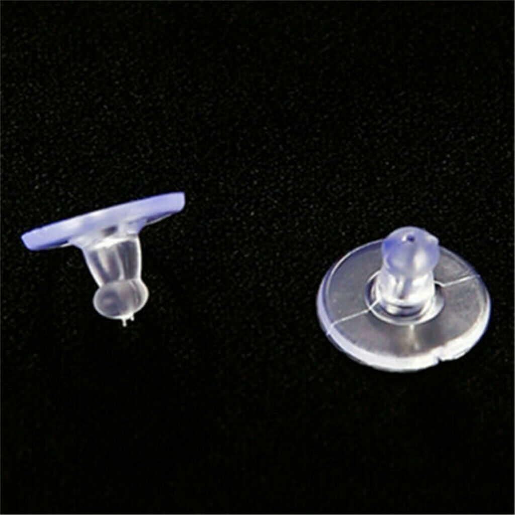 150 pcs Heavy Duty Rubber Earring Backs Stoppers Sleeves Holders Nut Sili.l8