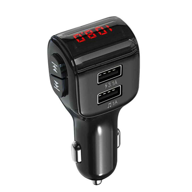 DC12V-24V Car Bluetooth Mp3 dual USB Port 3A Fast Charging Transmission FM Radio