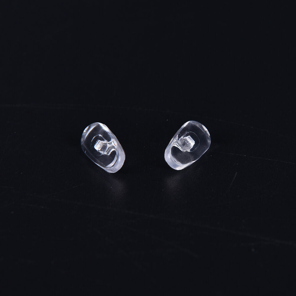50 Pairs Screw-On Oval Silicone Nose Pads for Glasses Eyeglass 、N.l8