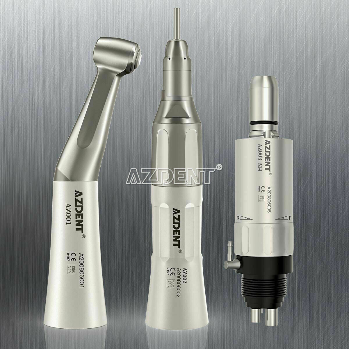 Dental Contra Angle Straight Air Motor Low Speed Handpiece Kit FX 4Holes M4