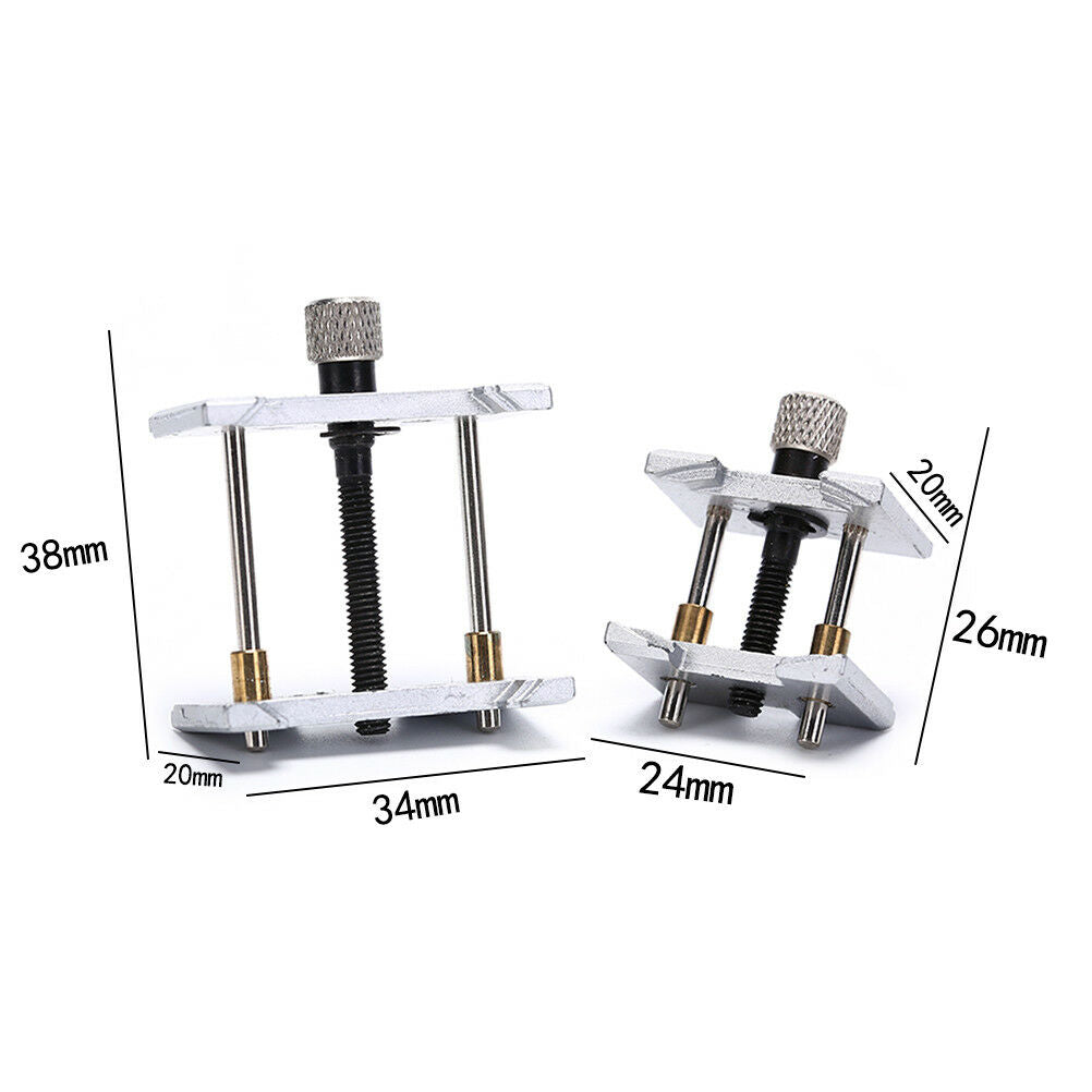 2pcs Watch Case Metal Movement Holder Watchmaker Clamp Repair Tool BDDEAU