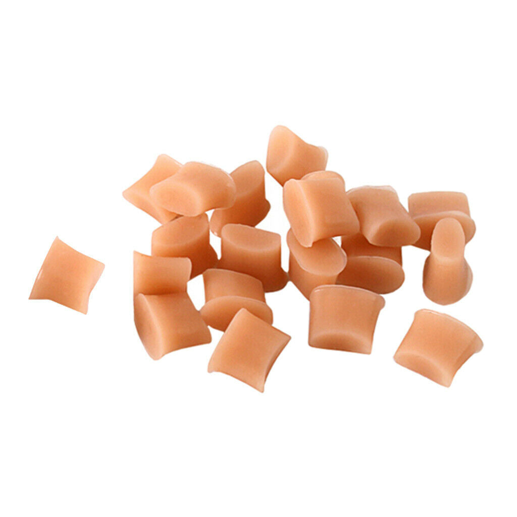 20 Packs Soft Silica Flute Cushion Pads Small Size DIY Parts Accs Beginners