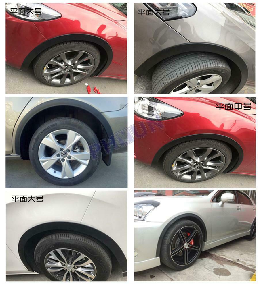 59''*2.36'' Car Wheel Eyebrow Extension Protection Fender Rubber Arch Extenders