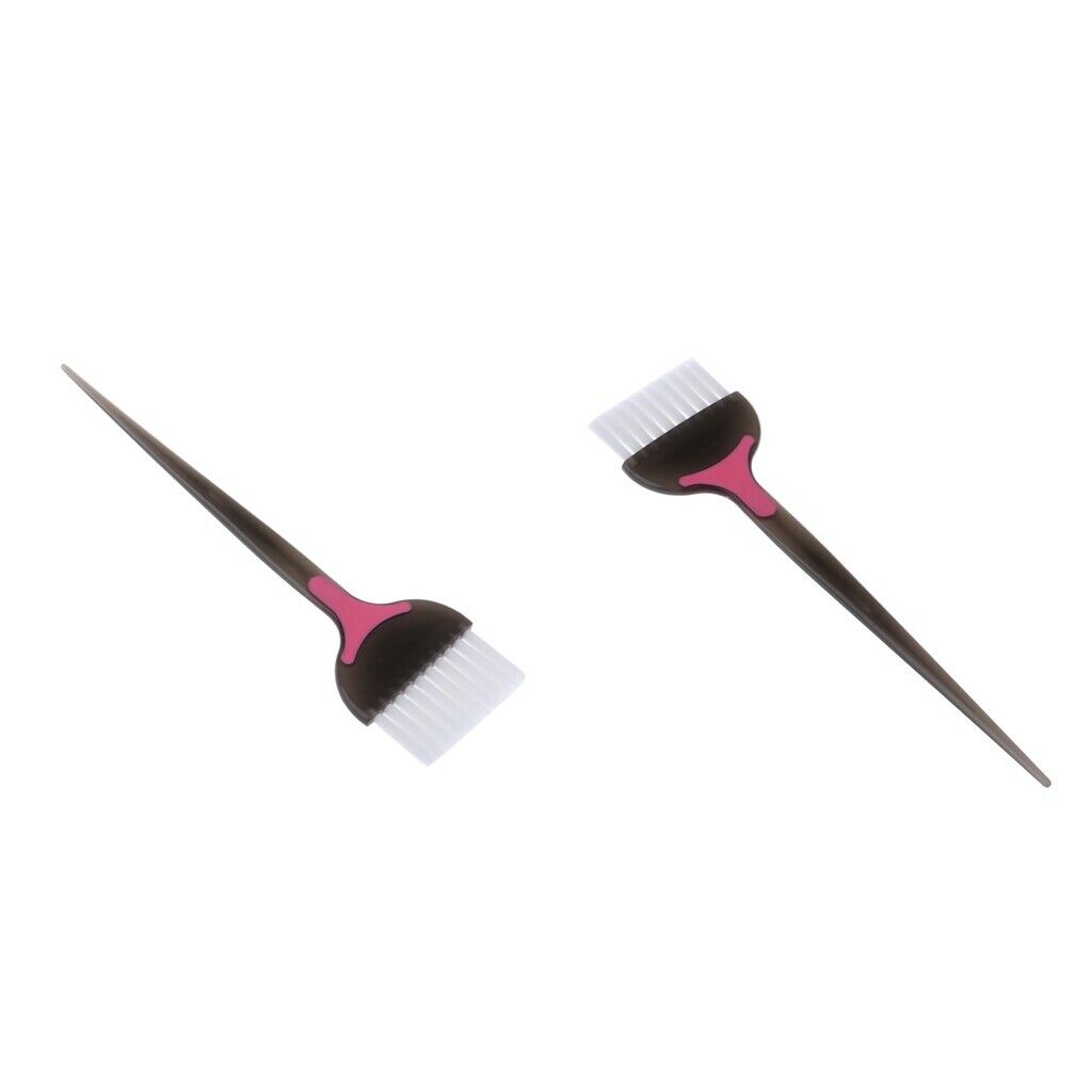 2x Pro Hair Dye Coloring Brush Tint Barber Brushes for Salon Hotel Tool