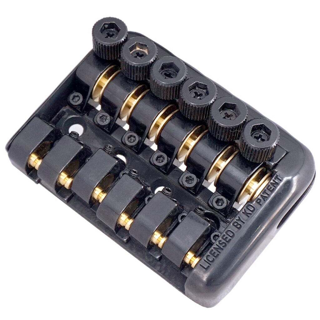 1 Set New Fixed Guitar Bridge Tailpiece w/ Nut Set Roller Saddle Parts Accs