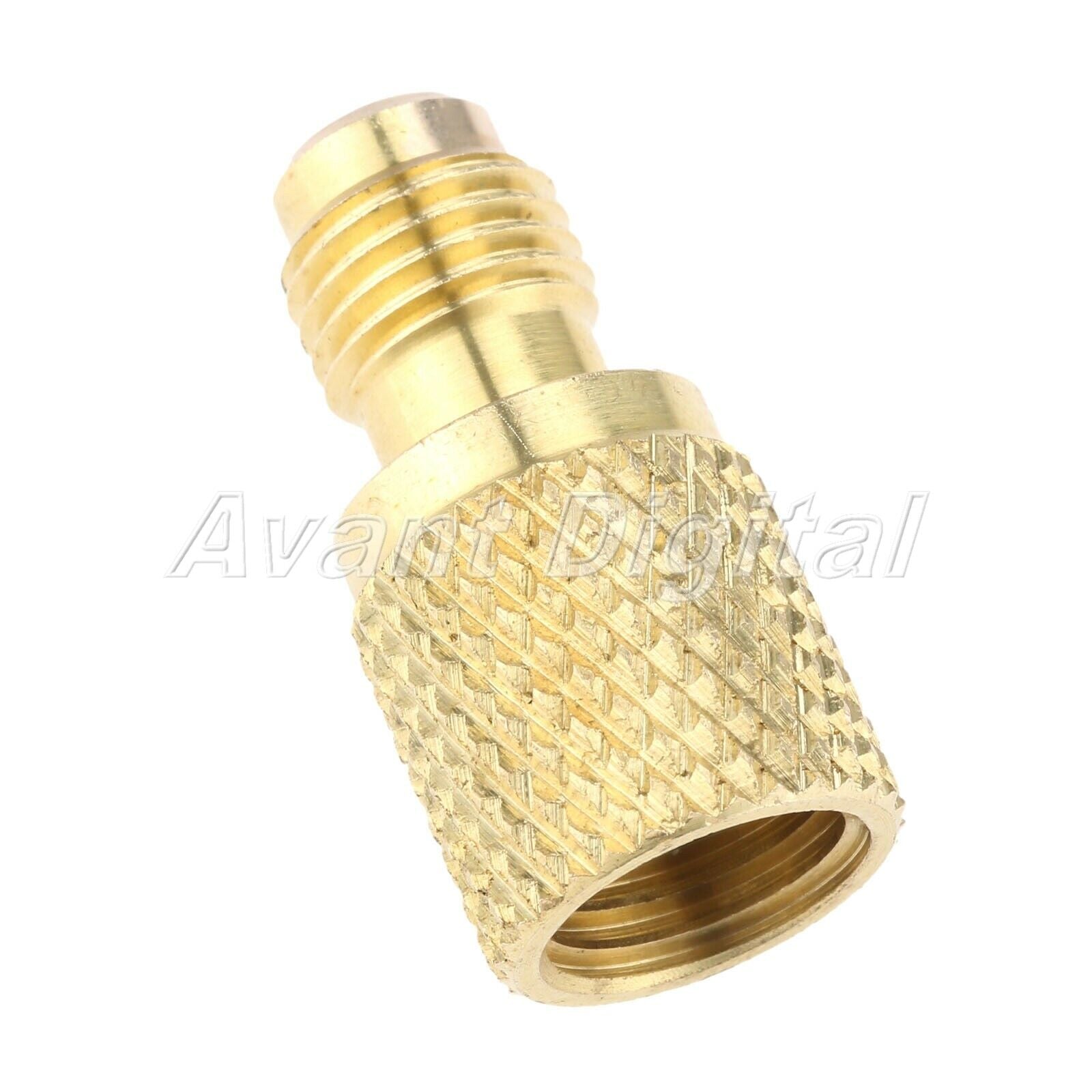 Brass Adapter R134a 7/16-20 UNF Male to 1/2-16 UNC Female Charging Hose Adapter
