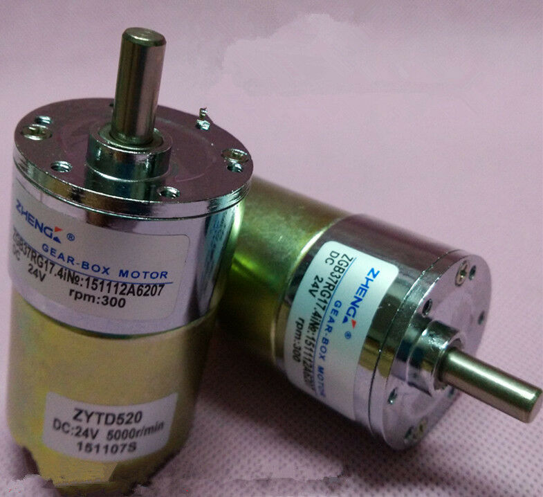 1PC ZGB37RG High torque DC 24V 37mm Dia Magnetic Gear Geared Box Motor 300 RPM