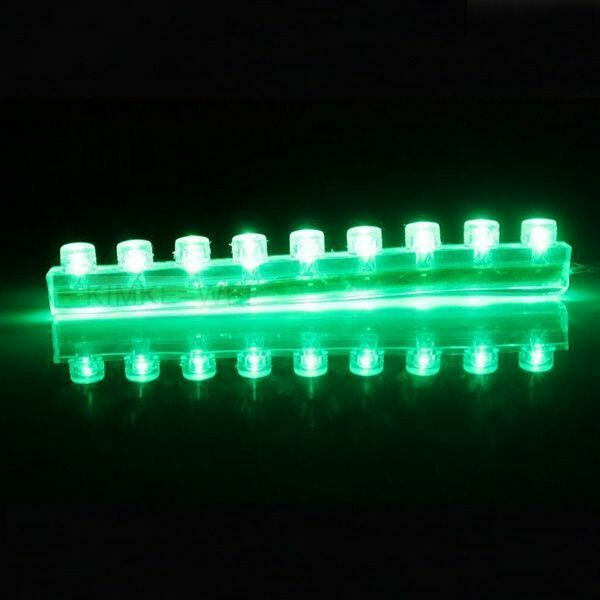 9cm Green Car Flexible Waterproof LED Strip Light 12V