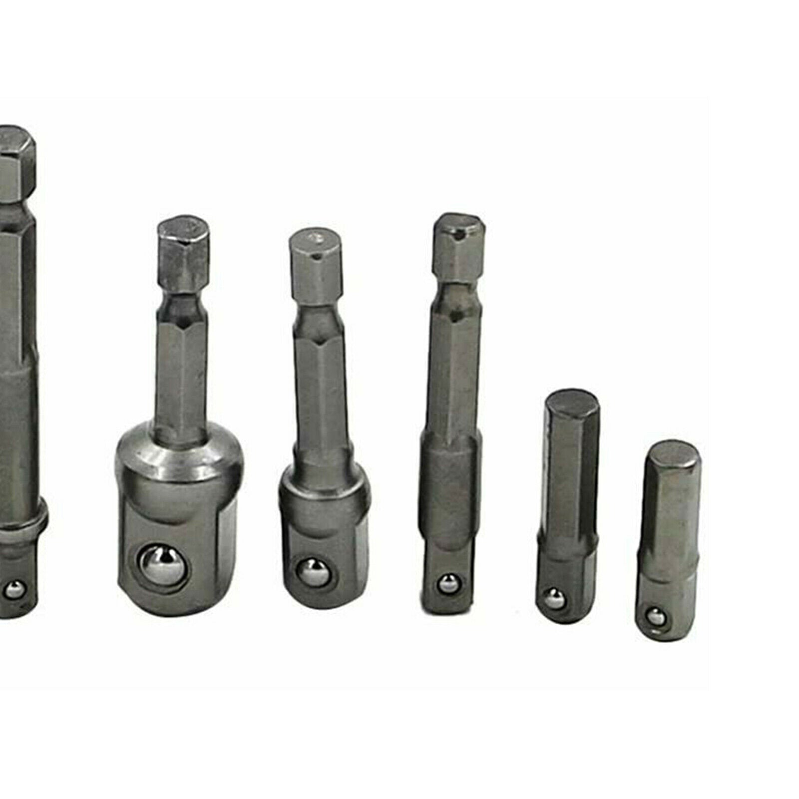 9Pcs Socket Adapter Impact Hex Drill Bits Driver Tools 1/2" Attachments