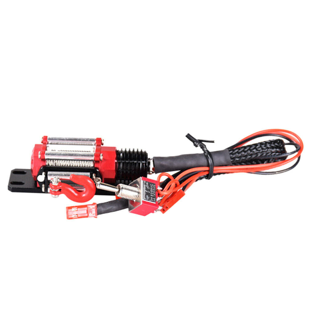 RC Crawler Steel Automatic Winch for SCX10 D90 D110 TF2 TRX4 1/10 RC Crawler