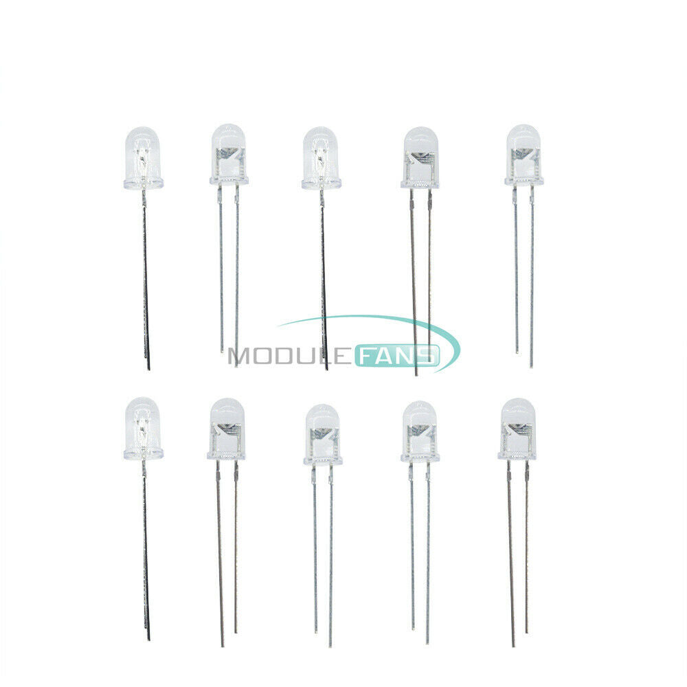 50PCS IR infrared 5mm 850nm Launch emission tube Lamp Emitting diode LED Clear