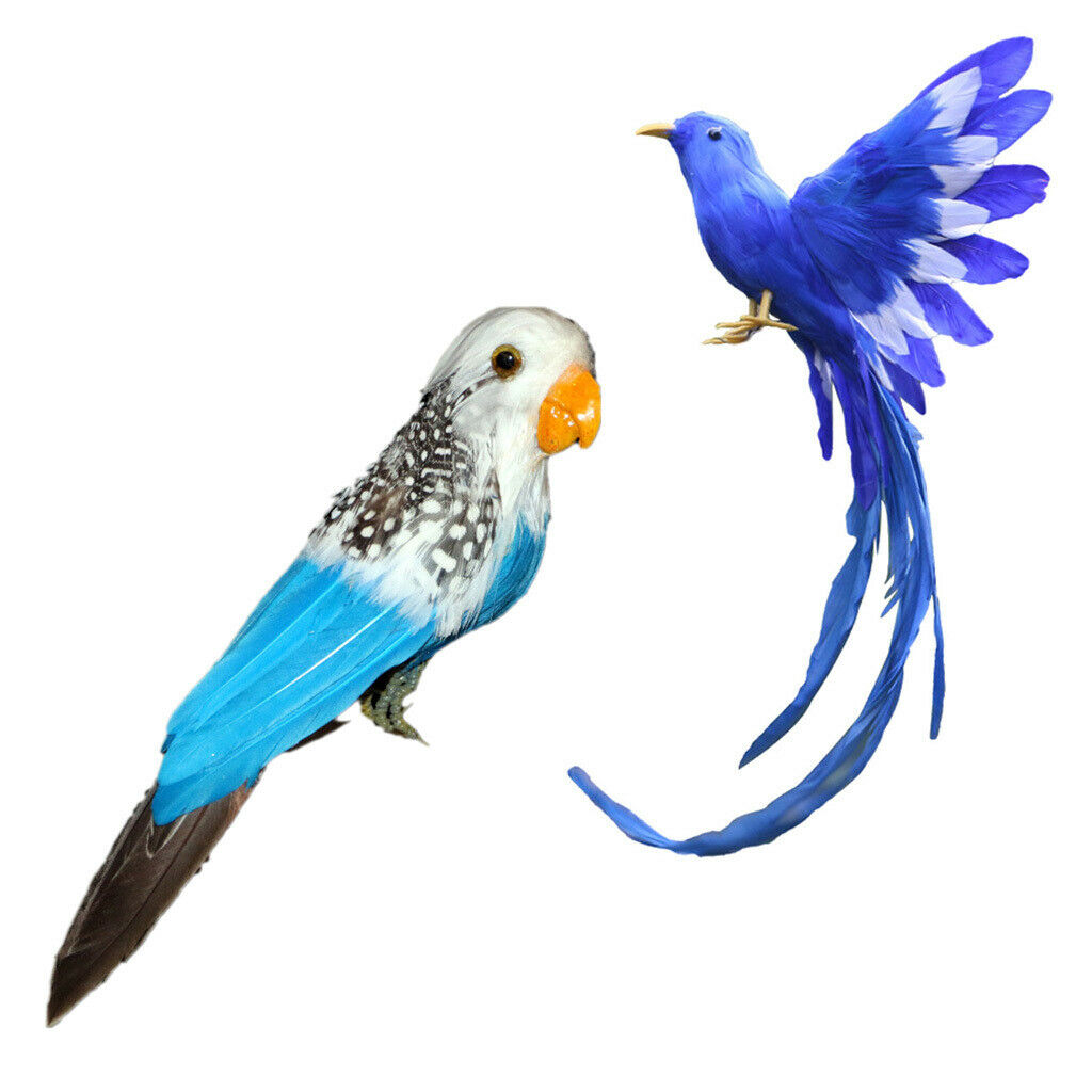 2pcs Artificial Foam Feathered Simulation Bird DIY Party Crafts Decorative