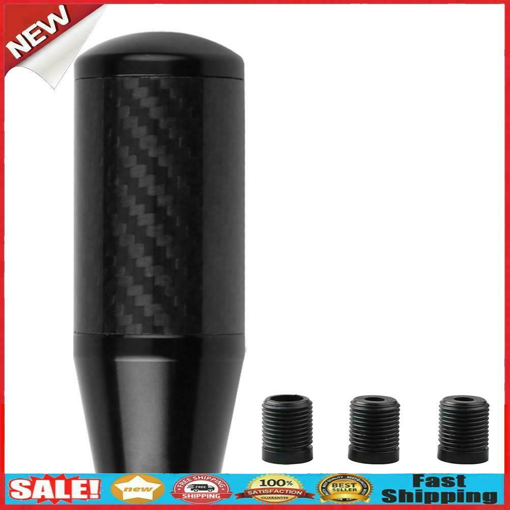 Carbon Fiber Gear Shift Knob Universal Automobile Shifter Lever Stick Knob @