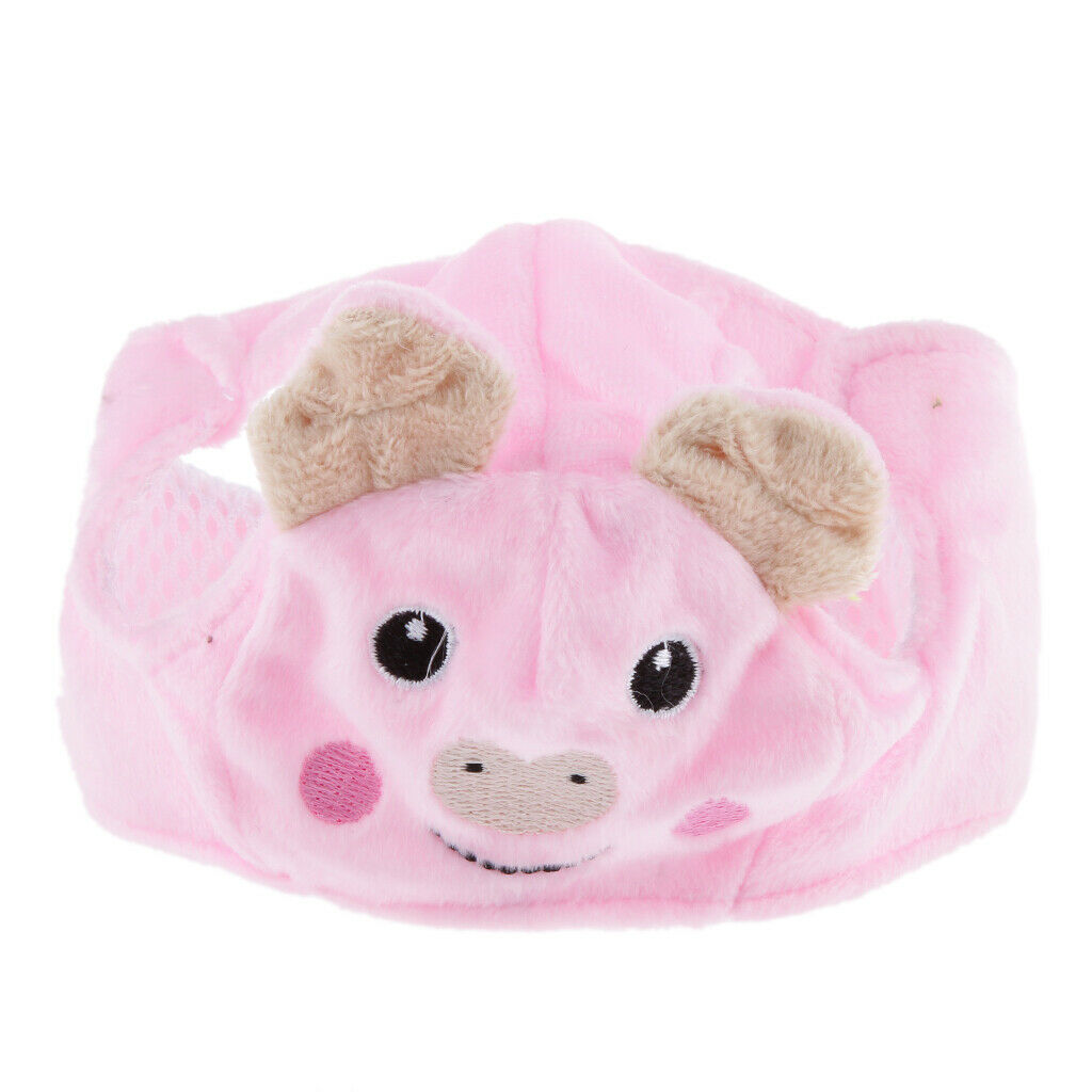 Cartoon Fleece Hat for Pet Dog Cute Pig Pattern Puppy Teddy Costume  --S