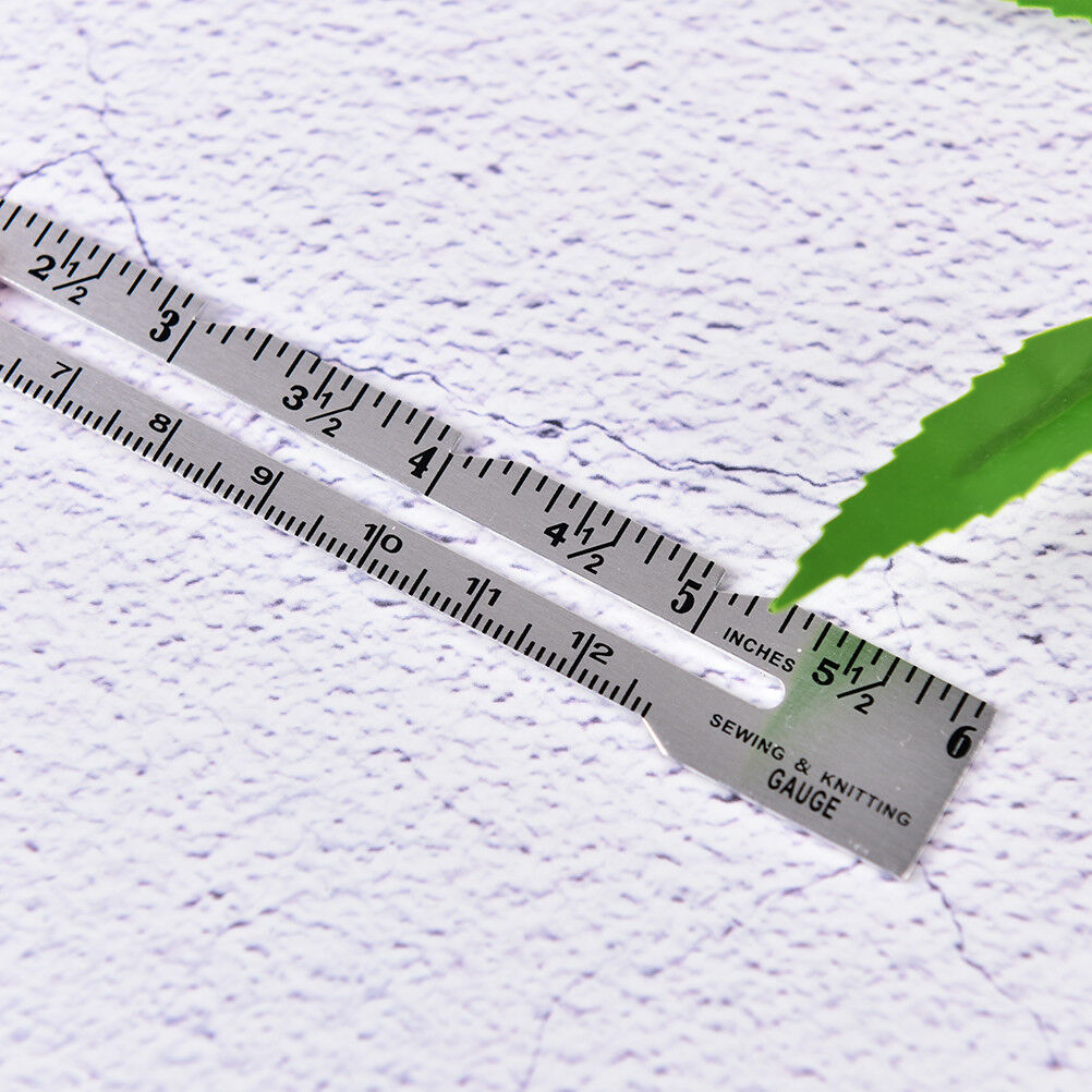 1X 15cm Hemline sewing gauge ruler cloth sewing measure gauging tailorin.l8