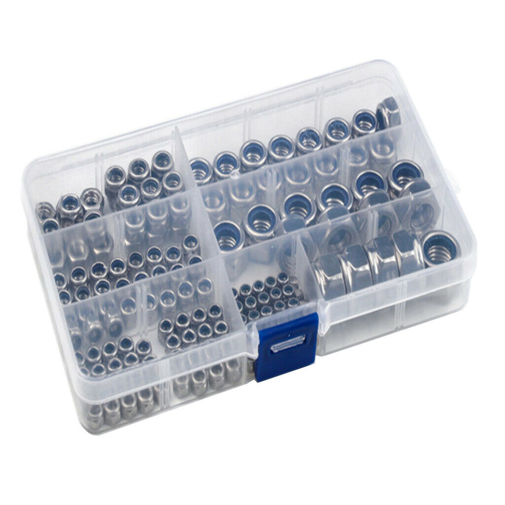 170 Piece M3 Heavy Duty Stainless Steel Locknuts Assortment /