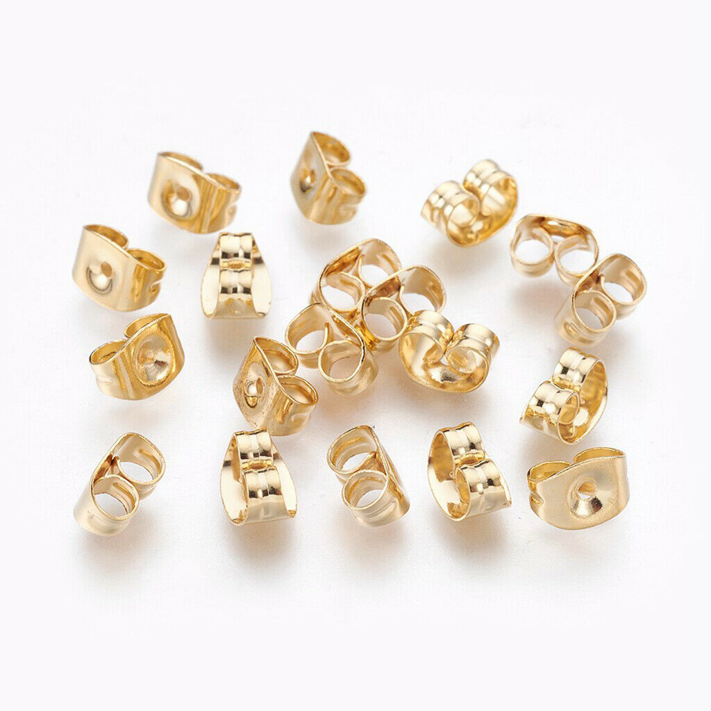 100pcs Charming Golden Ear Plug Lady Decor Party Jewelry Jewelry Making
