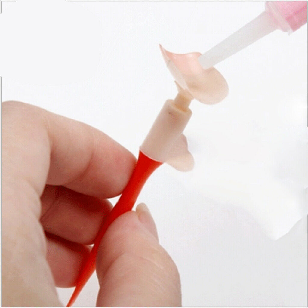 10 Pcs False Nail Tips Dual Use Suction Cup