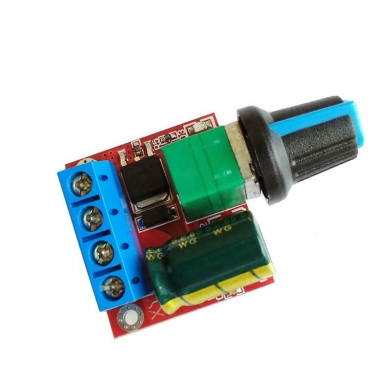 Mini DC Motor PWM Speed Controller 4.5V-35V Speed Control Switch LED Dimmer 5A