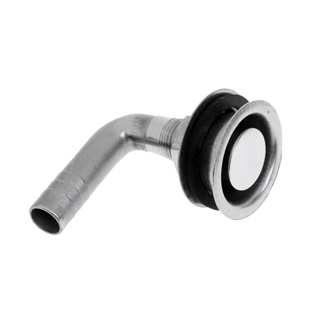 Heavy Duty Stainless Steel 90 Degree Bend Gas Fuel Tank Vent Through Hull