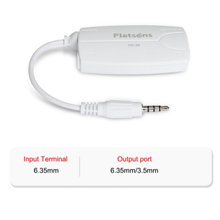 Guitar Bass to Phone Smartphone Cellphone Effect Interface Connection Adapter