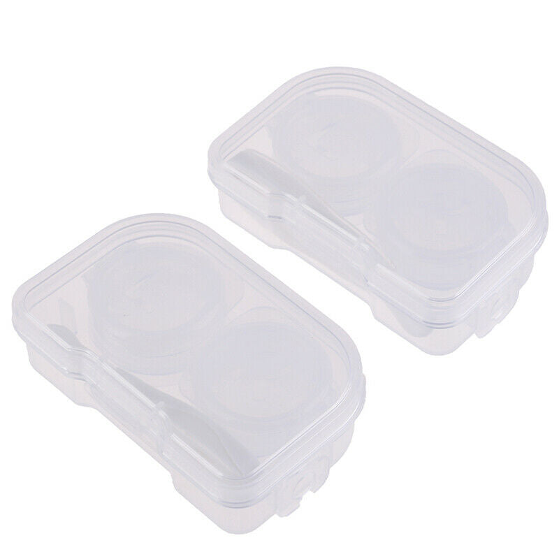 Invisible glasses Box Holder Container Case Soak Storage Eyecare Kit ToolsS_DD