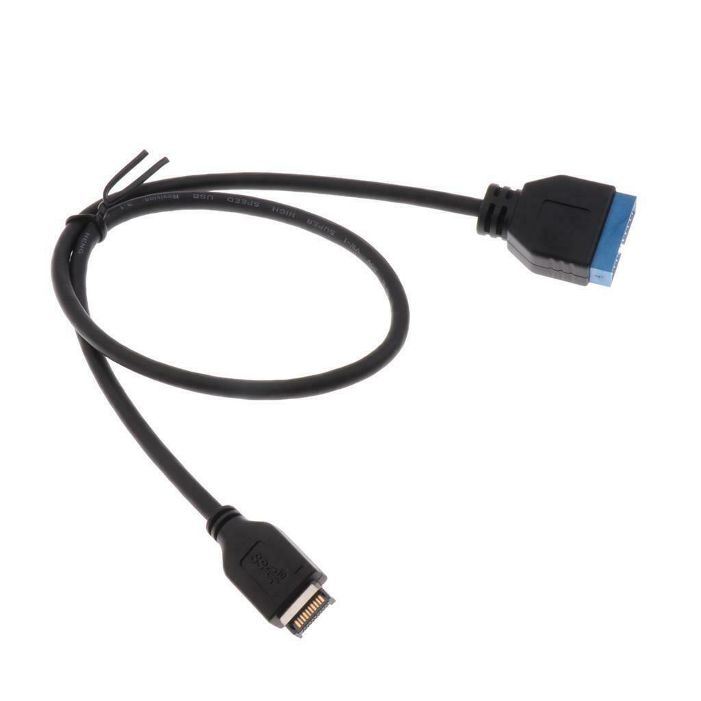 USB 3.1 Front Panel Header to USB 3.0 20Pin Header Extension Cable Durable 20CM