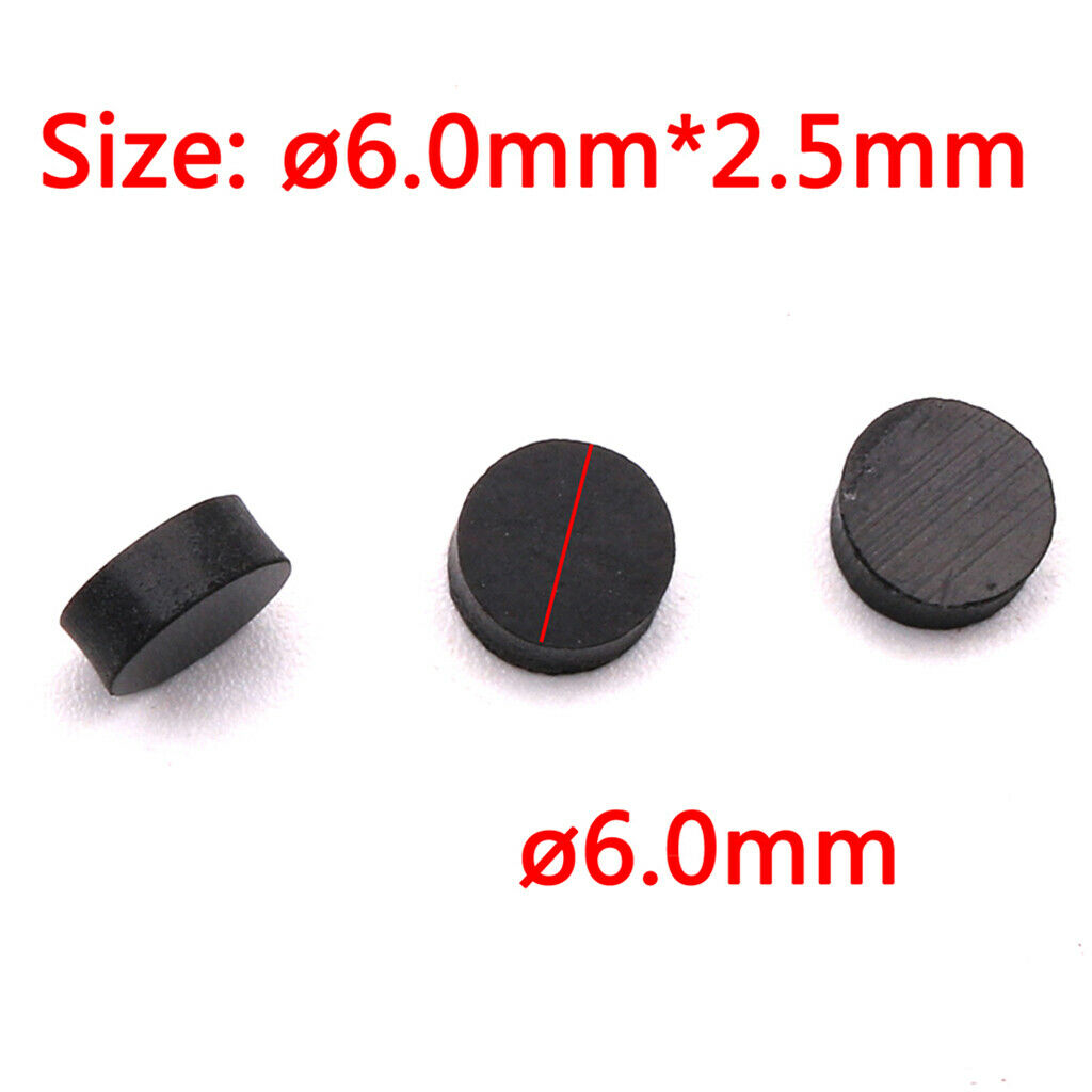 100x Acrylic 6mm Guitar Fingerboard Dot Inlay Dots Position Markers Black