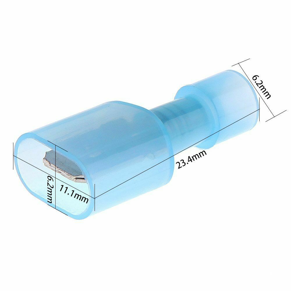 50pcs Electrical Crimp Nylon terminals 16-14AWG Insulated Wire Cable Connector