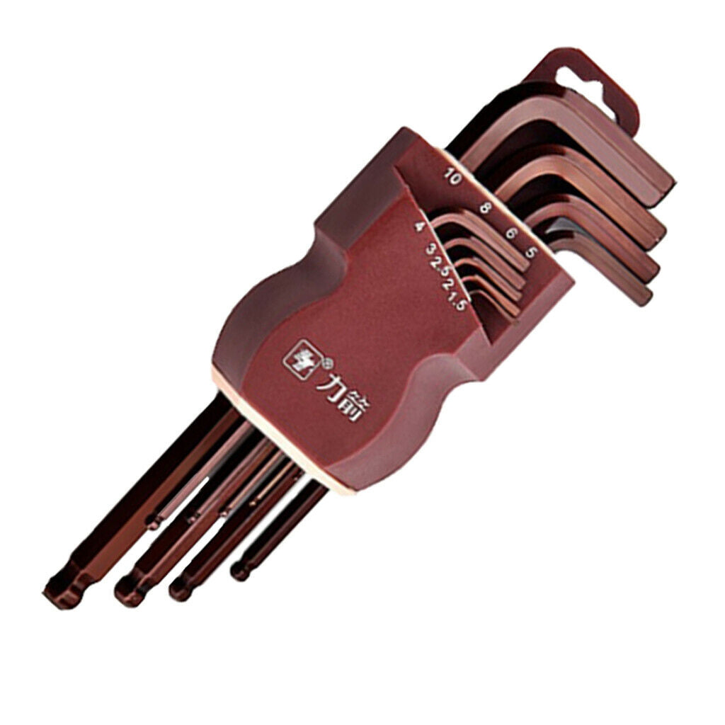 Steel L Shape Hex Key Allen Wrench Set Metric Lengthen Arm Ball End 190mm
