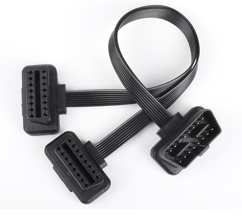 OBD2 16 Pin Male to Female Socket Plug ELM327 Diagnostic Extension Cable Lead
