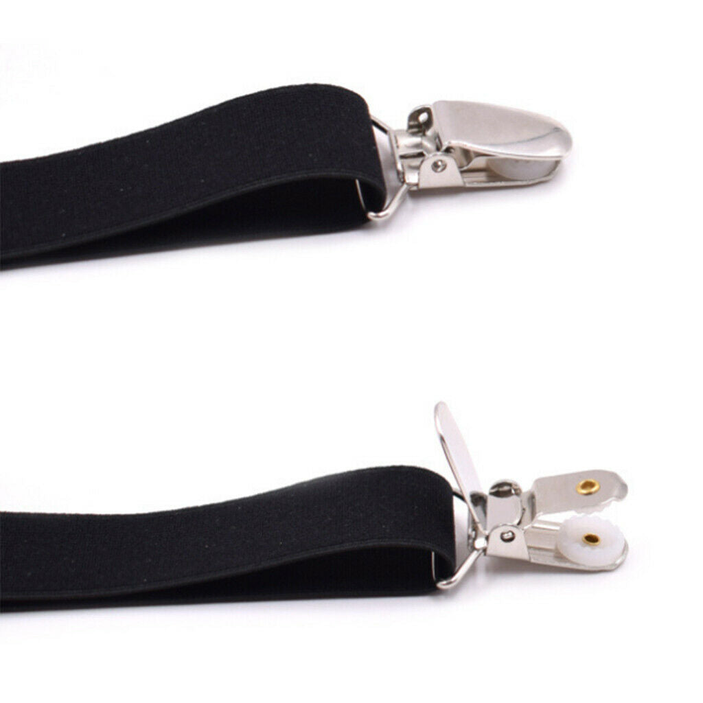 8 Pieces Black Bed Sheet Grippers Suspenders Fastener Clips 3-Head & 2-Head