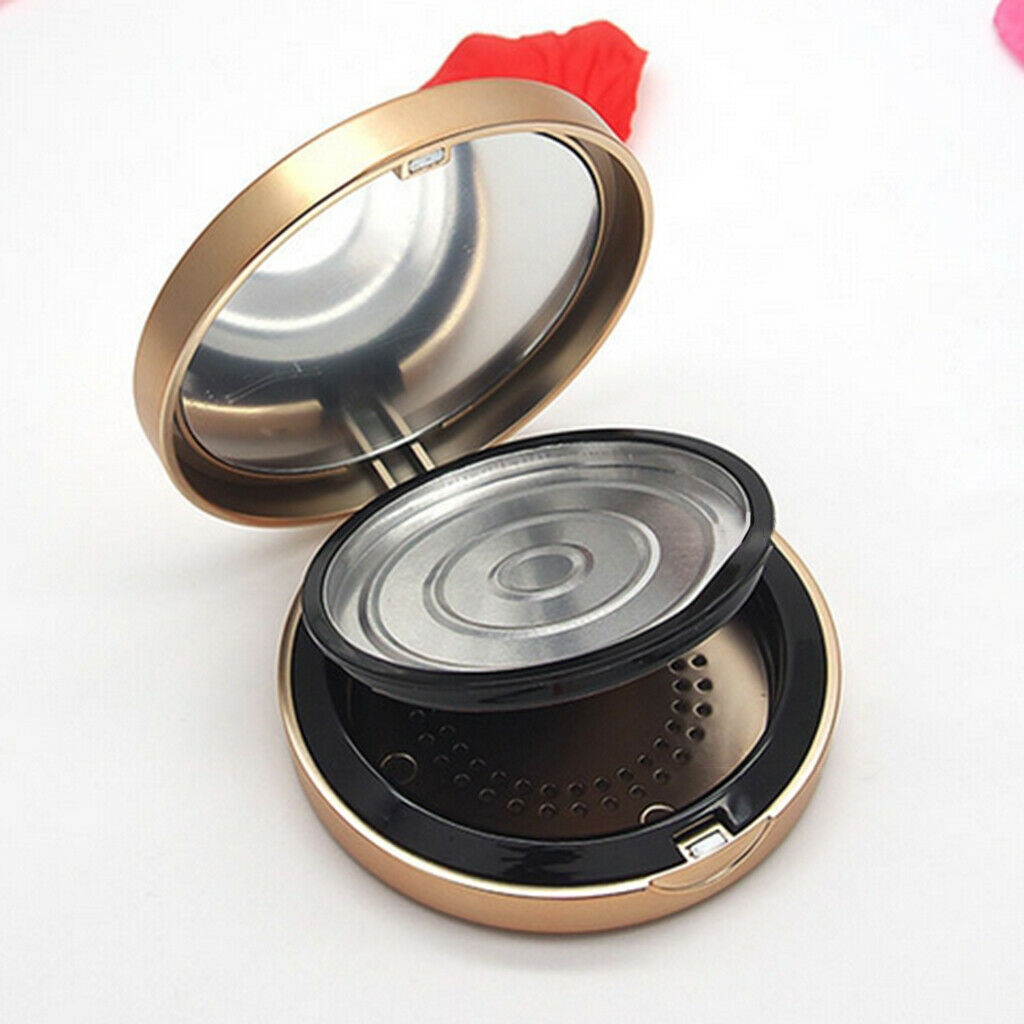 Double Layer Cosmetic Concealer Foundation Powder Container Case Holder Jar