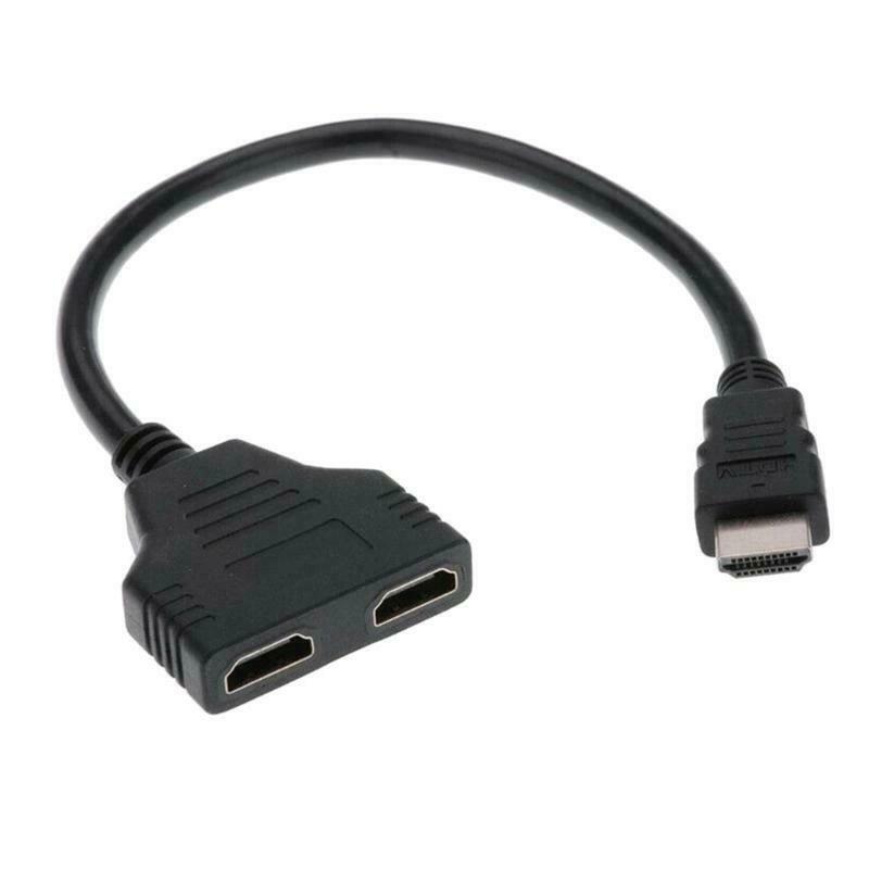 HDMi-Compatible 2 Two Port Y Splitter High-def 1080P 1 Male To Double Female