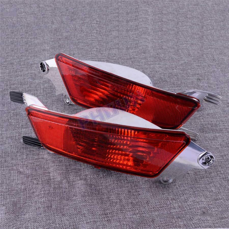 For Range Rover Evoque 2011-2018 Rear Bumper Fog Light Left + Right Red ABS
