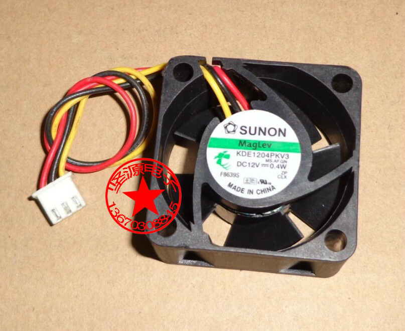 For SUNON MAGLEV KDE1204PKV3 DC12V 0.4W SILENT FAN