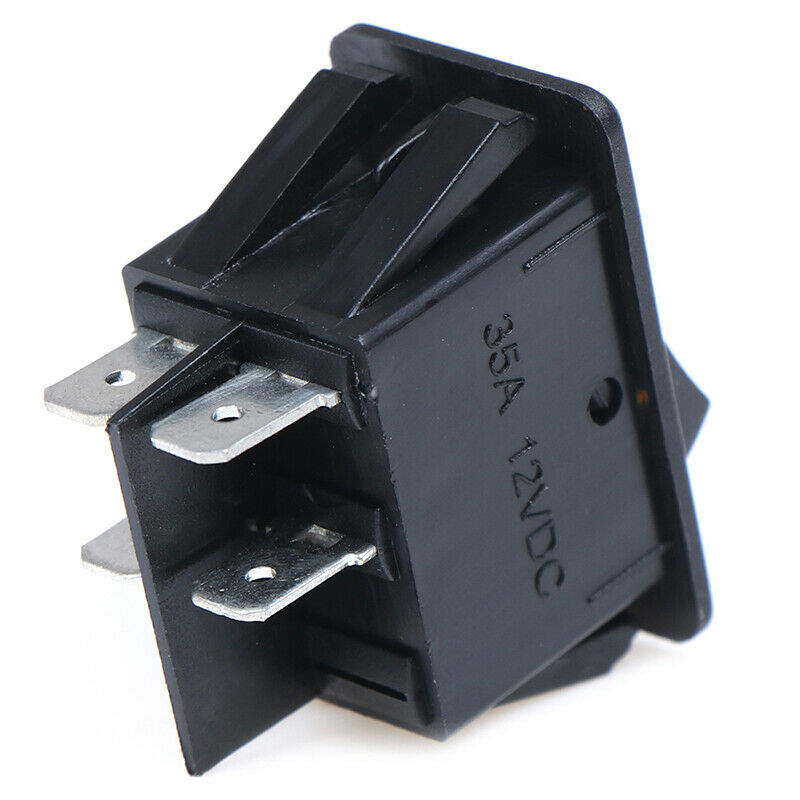 12V 35A Universal Car Red LED Fog Light Rocker Switch Dash Dashboard 4Pin WF