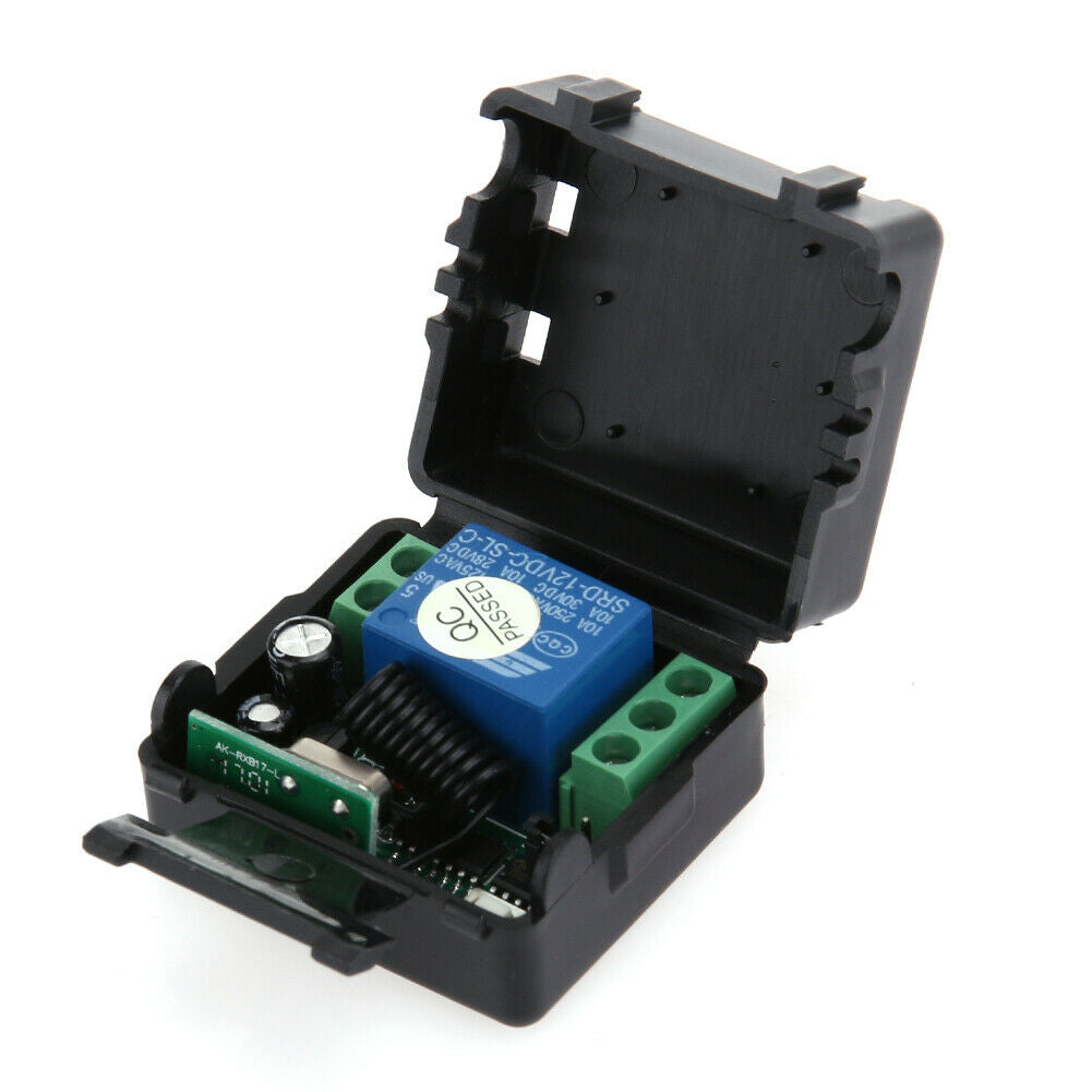 12V Relay Wireless Remote Control Lamp Two Key LED Switch Transceiver @