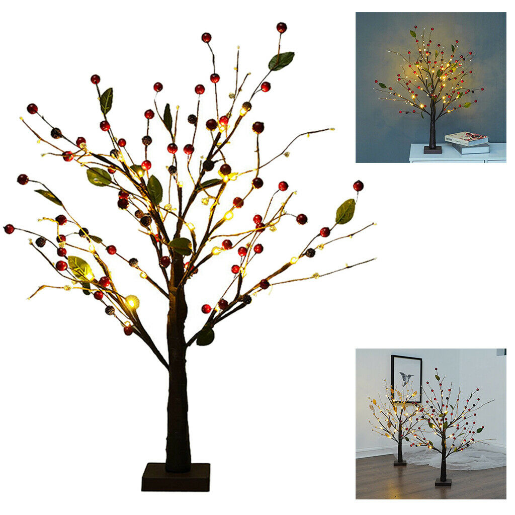 24 LED Bonsai Tree Light Desk Lamp Home Bedroom Festival Holiday Party Decor