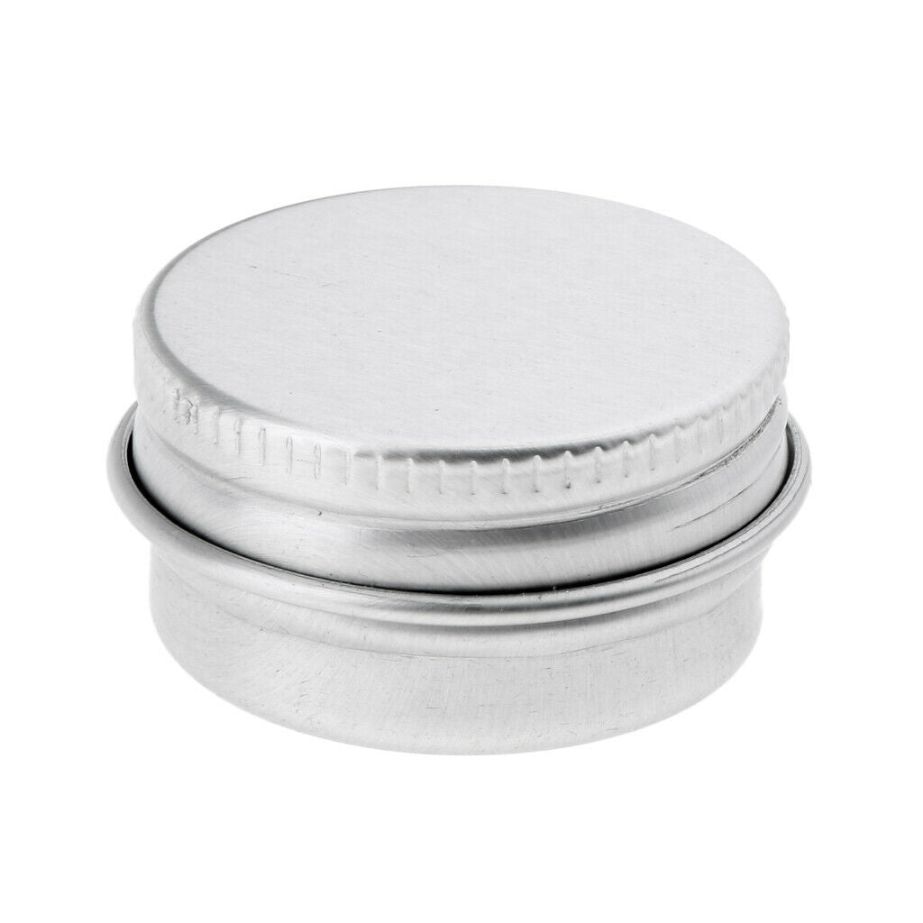 10x Lip Balm Tins Screw Lid Candles Mints Salves Beans Glitters Beads Jars