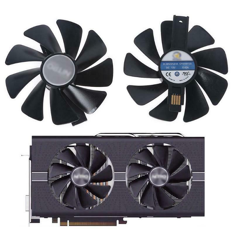 CF1015H12D4Pin 12V 0.42 VGA Fan Graphic Card Cooling for Sapphire RX480 570 95mm