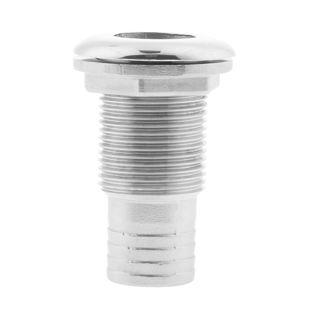 316 Stainless Steel Boat Thru Hull Fitting Marine Hose Barb Connector 1