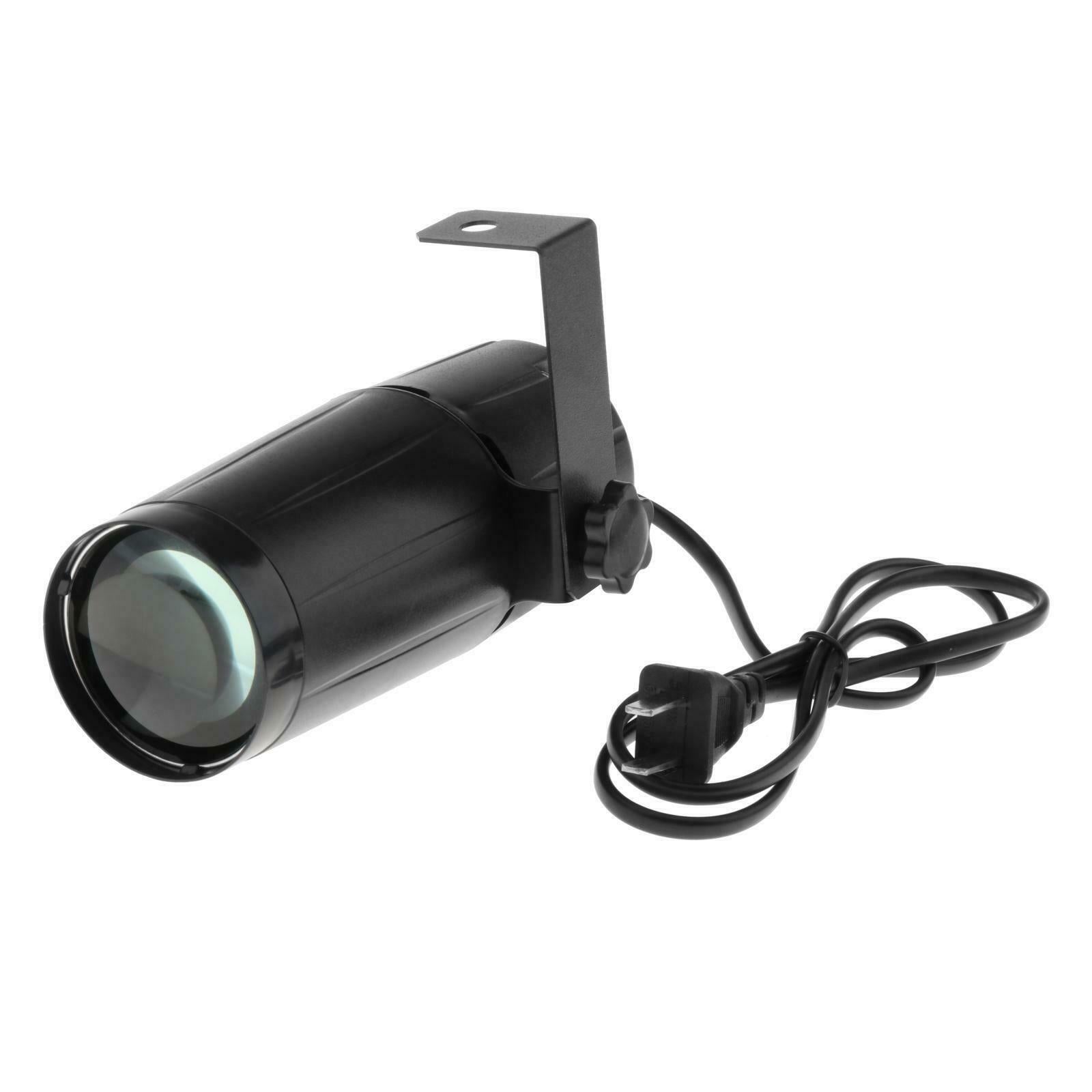 3W Mini LED Stage Lighting Beam Spotlight Xmas Spin Pinspot Light White
