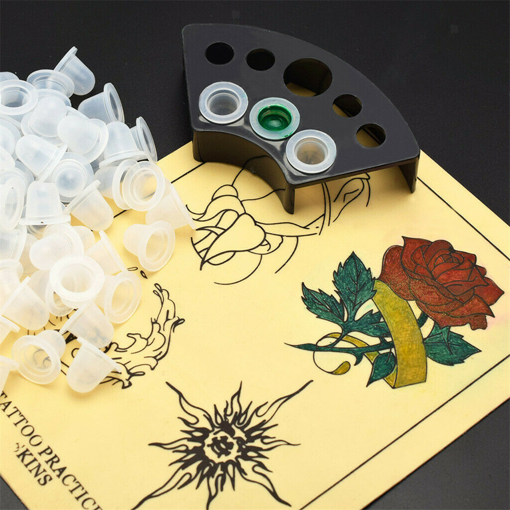 100pcs Tattoo Ink   Cup Permanent Makeup Pigment Accessories Holder