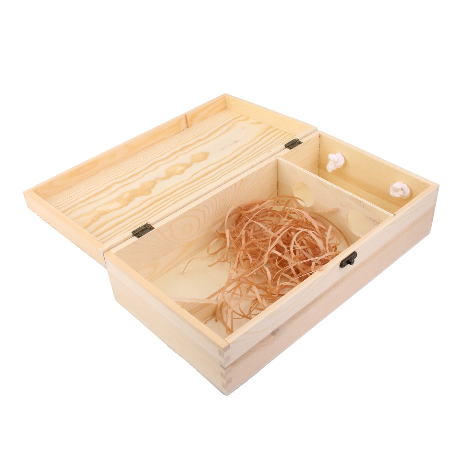 3X 35*19*10cm Dual Bottle Wood Wine Box Carrier Crate Case Best Gift Decoration