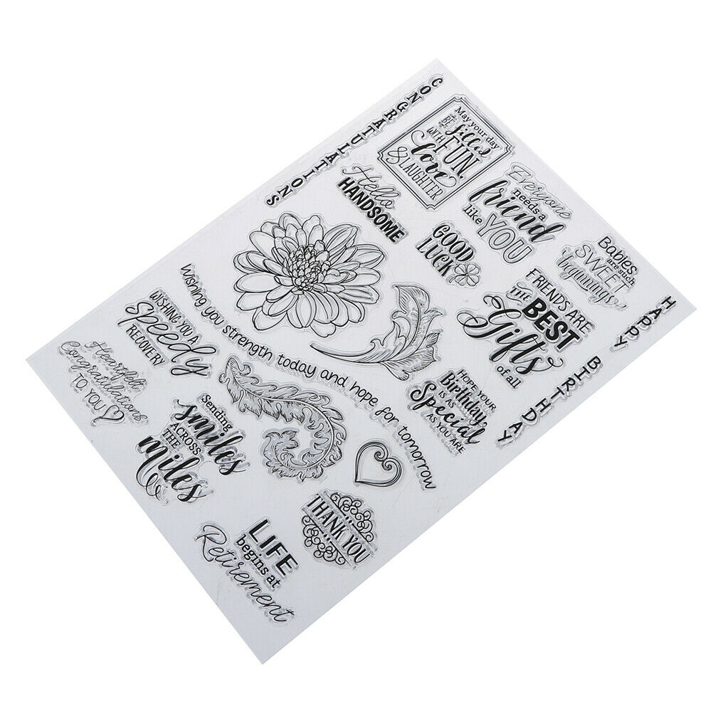 happy birthday transparent clear silicone stamp for diy scrapbooking photo decDD