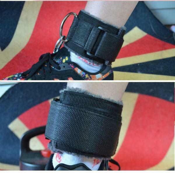Adjustable Padded Fitness Ankle Strap for Leg Extensions Cable Machines
